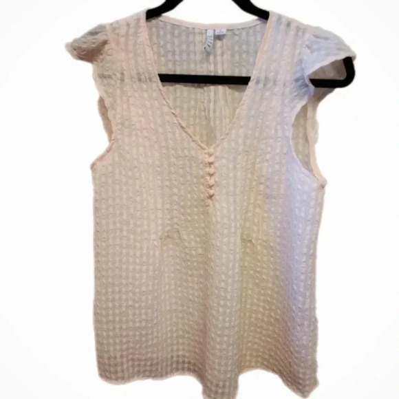 Elle Light Pink Cap sleeve Top - Picture 1 of 6